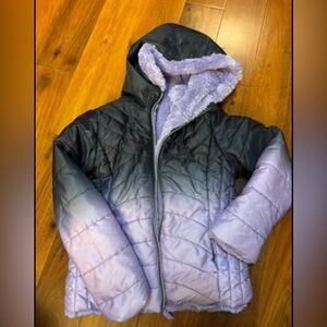 Girl’s Pistachio Reversible Winter Jacket- size 7/8